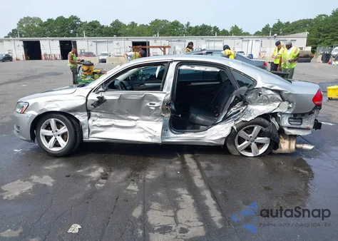 2012 Volkswagen Passat 2.5L Se from USA, damaged, VIN 1VWBP7A31CC008534